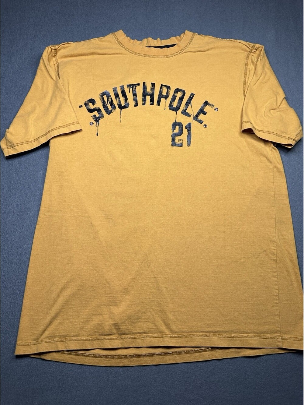Vintage 90’s Y2K T Shirt South Pole Authentic Collection Yellow Large XL
